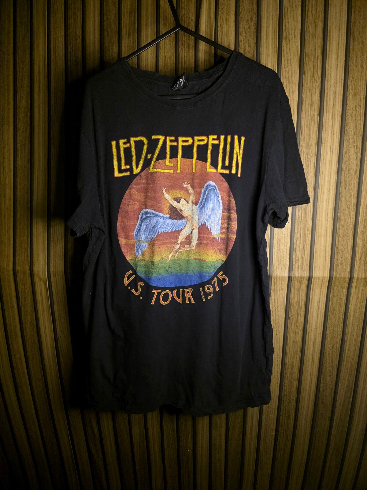 Led Zeppelin US Tour 1975 T-Shirt Black M RAN164