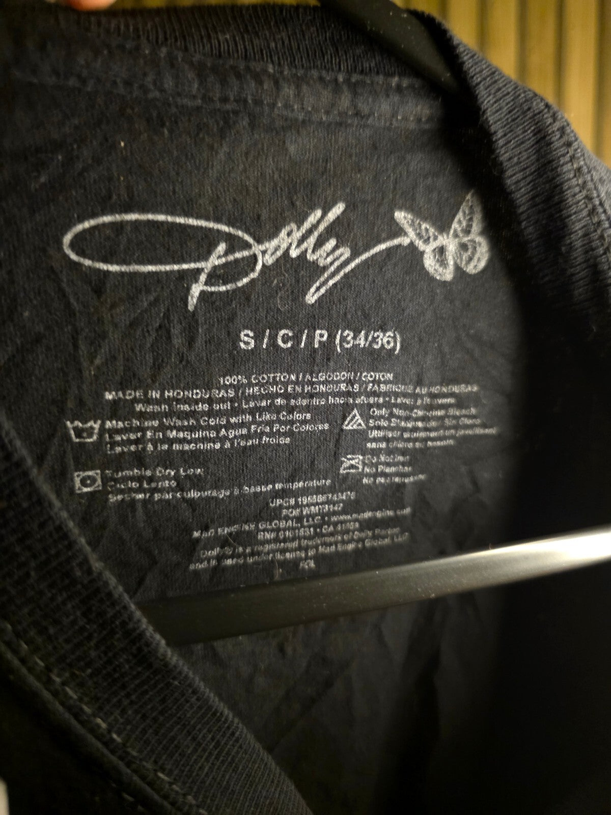 Dolly portrait T-shirt Black S/C/P RAN167