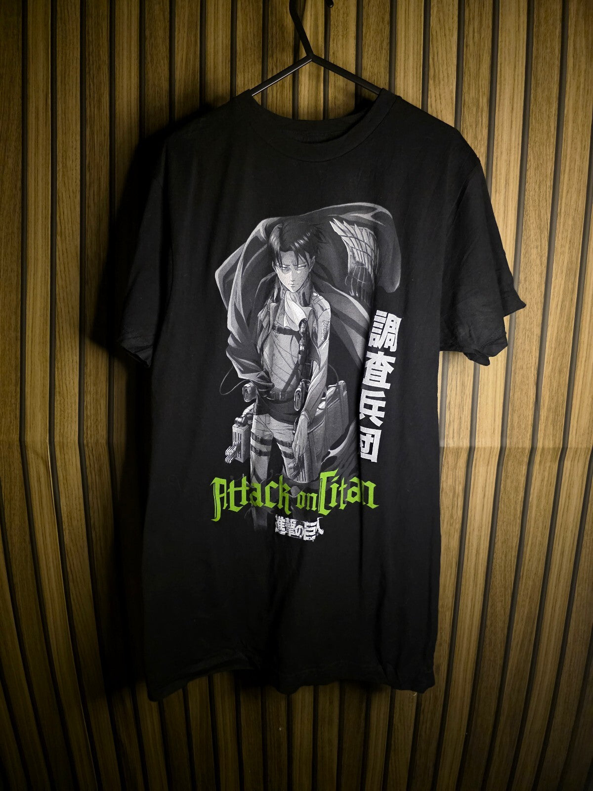 Attack on Titan Levi T-shirt Black AN871