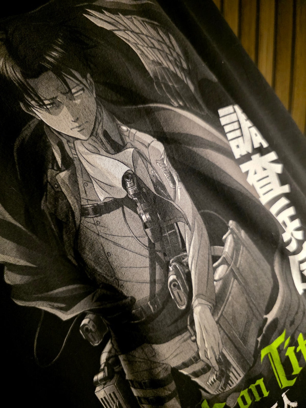 Attack on Titan Levi T-shirt Black AN871