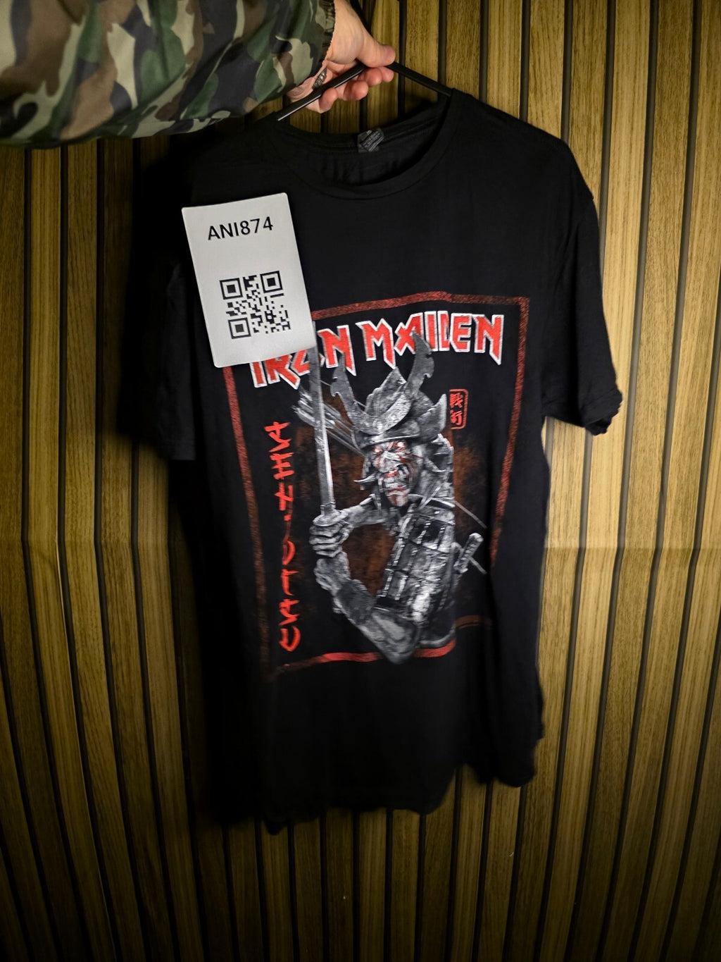Iron Maiden samurai graphic T-shirt Black AN874