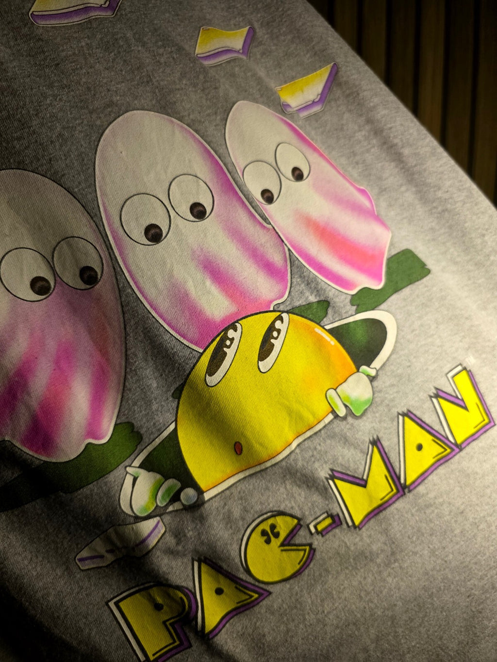 Pac-Man ghost graphic T-shirt Grey 2XL AN875