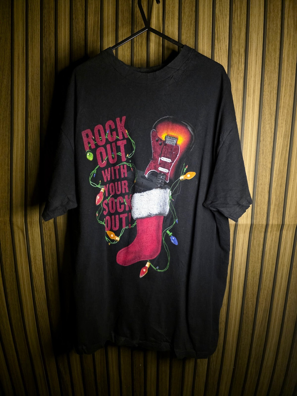 Rock Out With Your Guitar Out T-shirt Black AN882