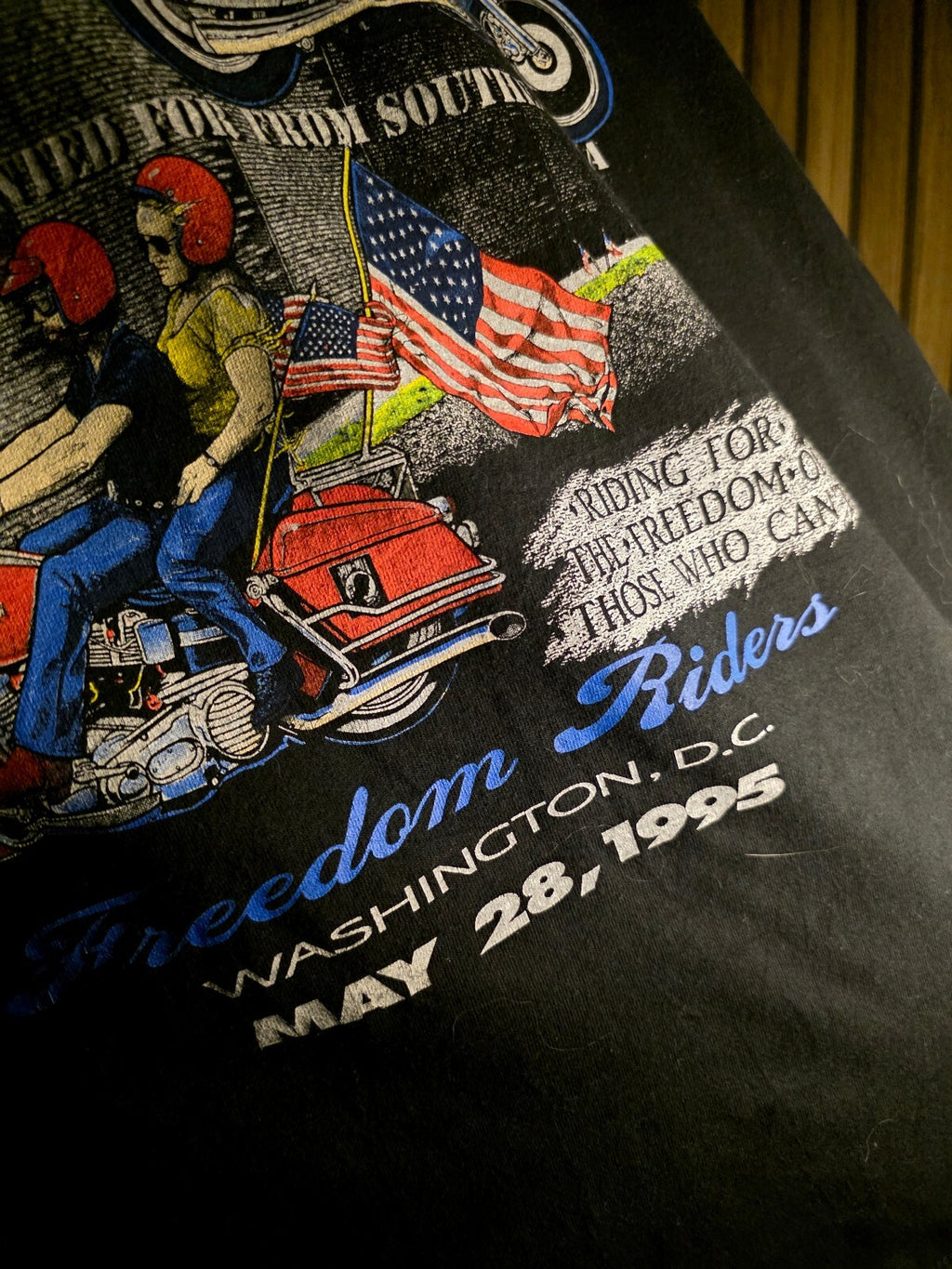 Rolling Thunder Freedom Ride 1995 T-shirt Black AN883