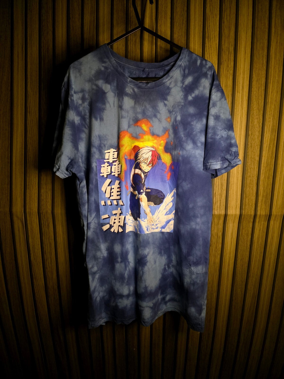 My Hero Academia Todoroki tie dye T-shirt Blue AN887