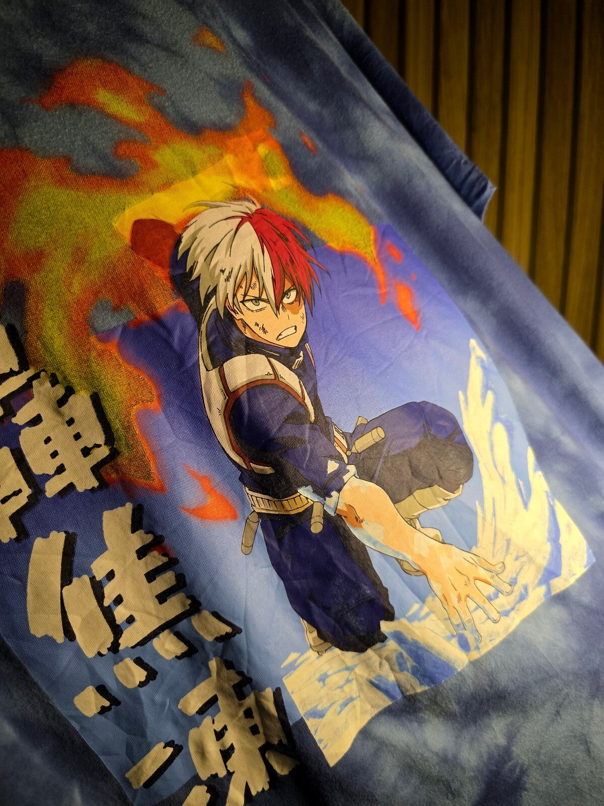 My Hero Academia Todoroki tie dye T-shirt Blue AN887