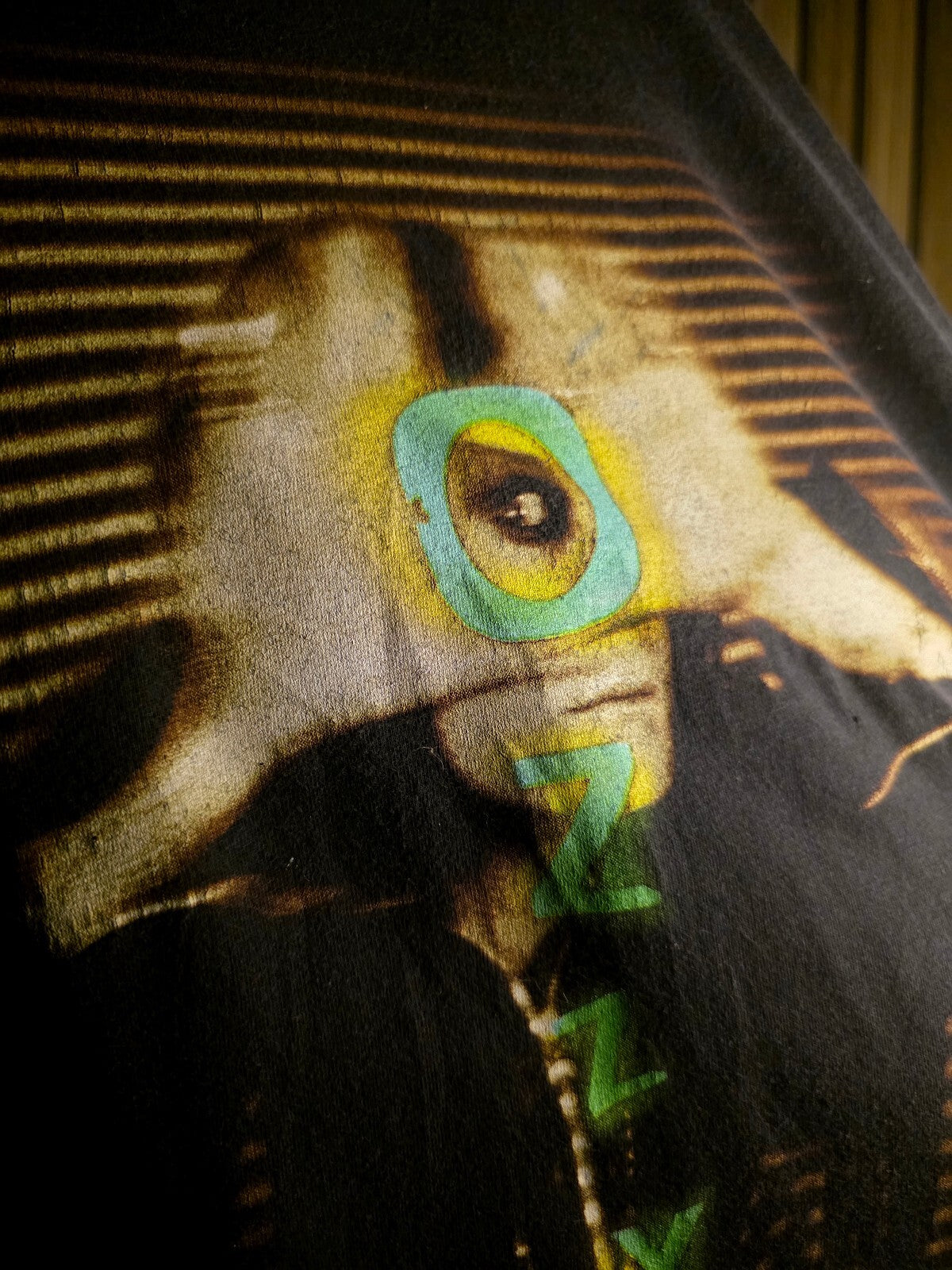 Rare Ozzy Osbourne 2001 Vintage Ozzfest graphic T-shirt Black AN893