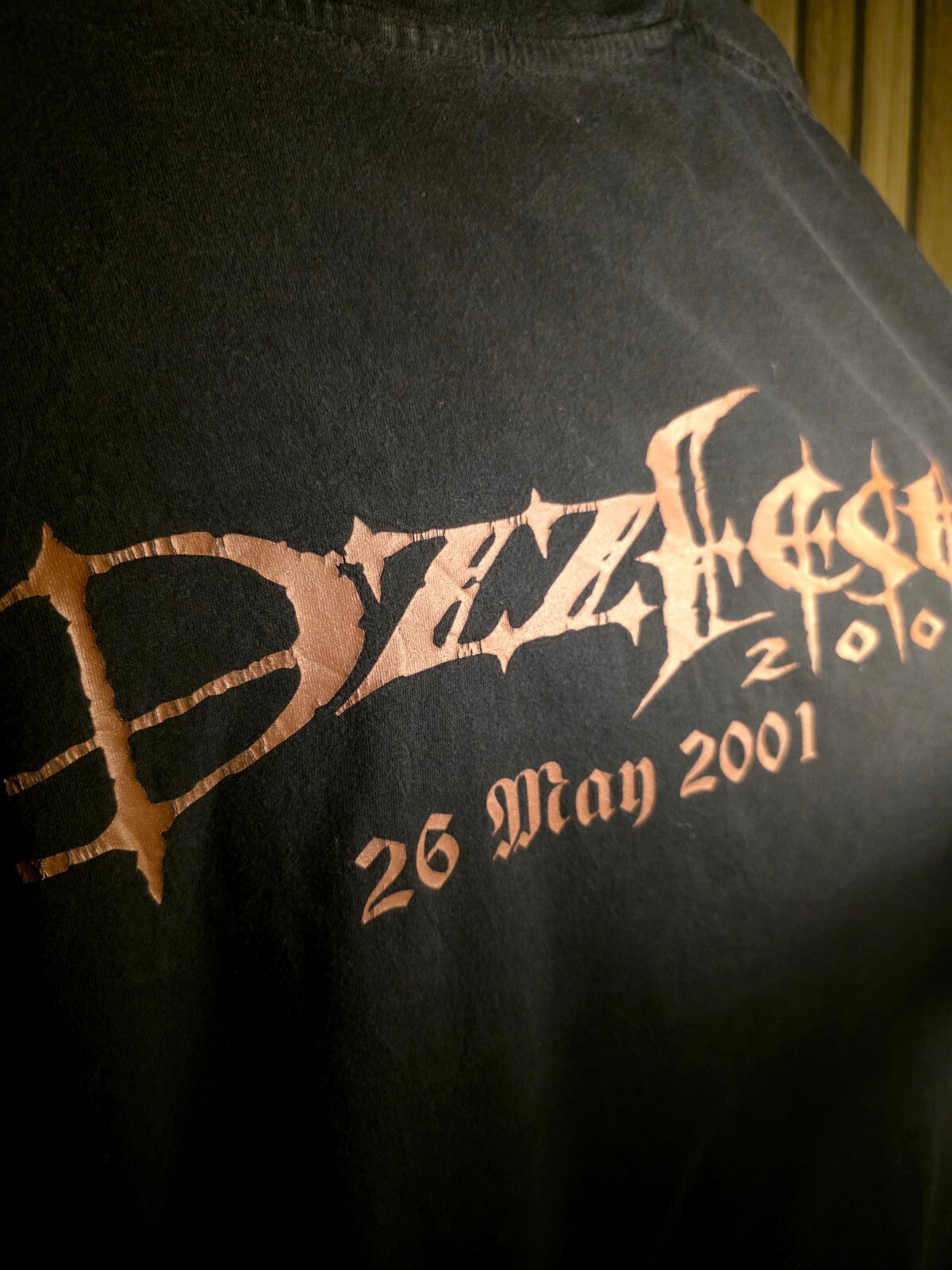 Rare Ozzy Osbourne 2001 Vintage Ozzfest graphic T-shirt Black AN893