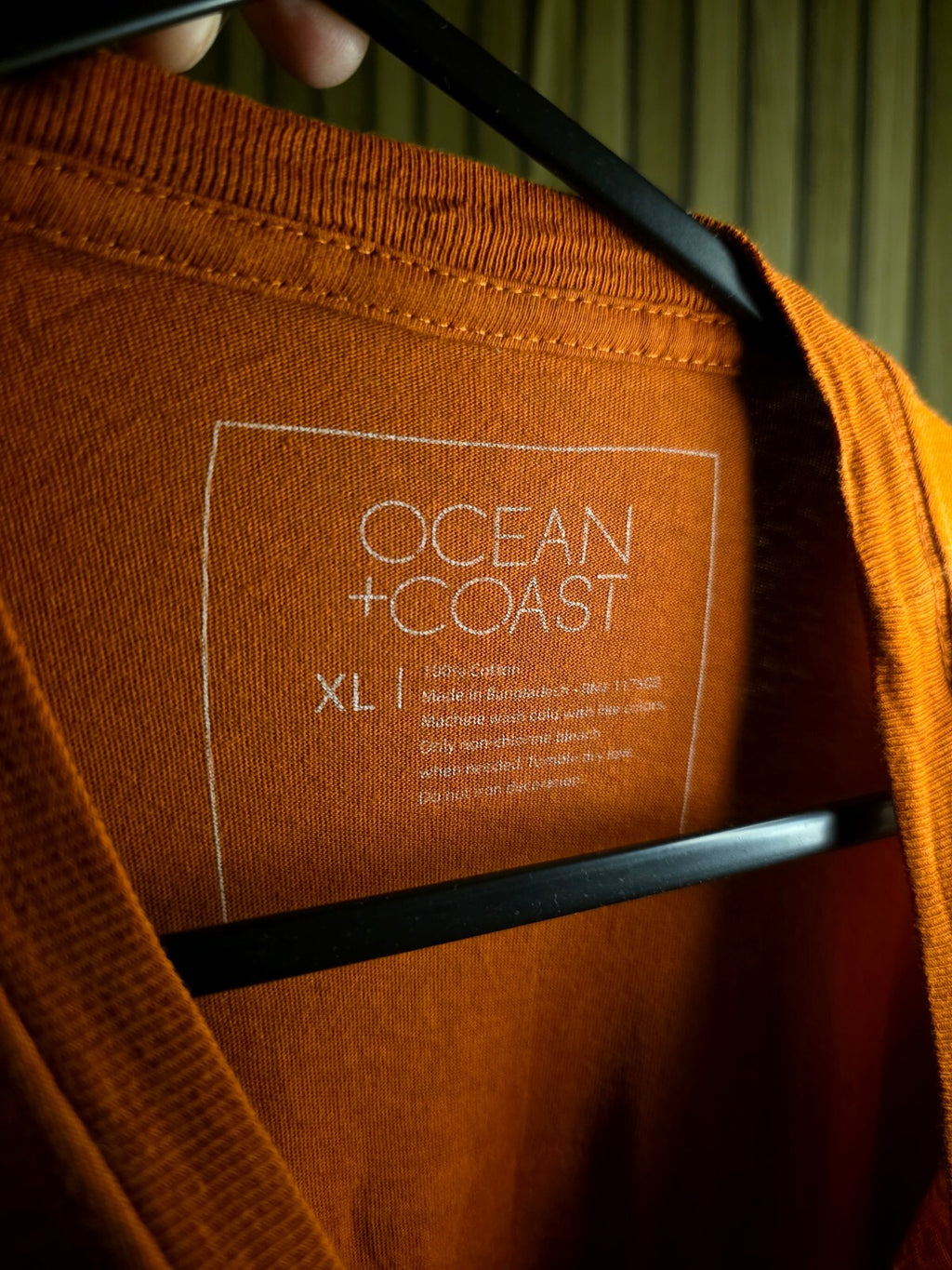 Ocean Coast camera graphic T-shirt Orange XL AN895
