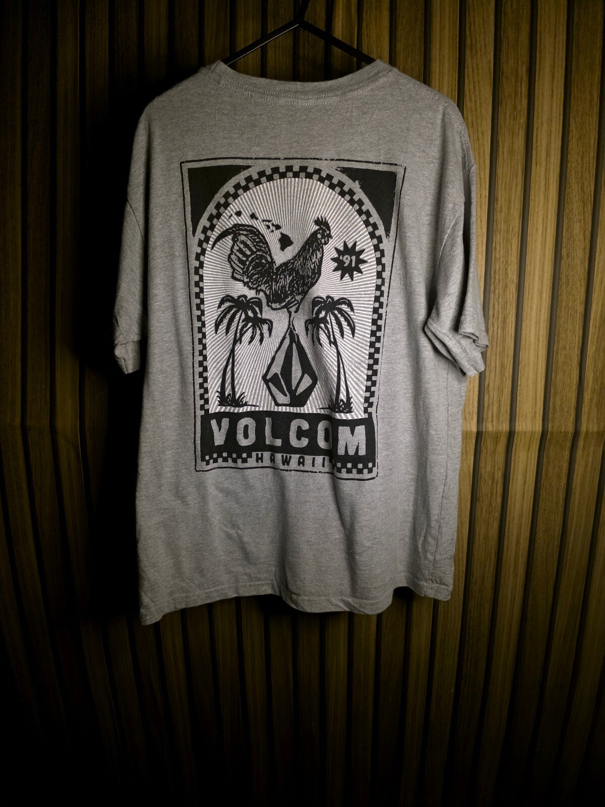 Volcom Rooster Graphic T Shirt Grey XS AN903