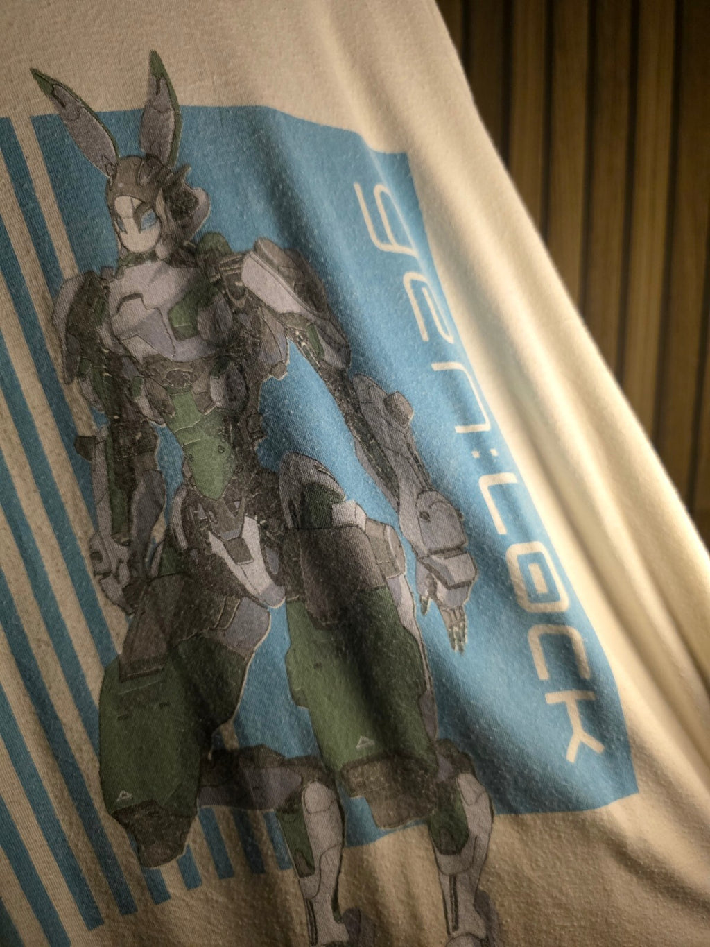 Gen Lock Mecha Graphic T Shirt White M AN935