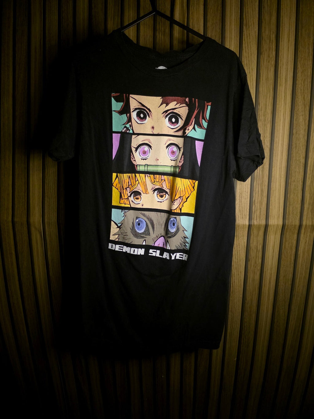 Demon Slayer Character Panel T Shirt Black M AN941