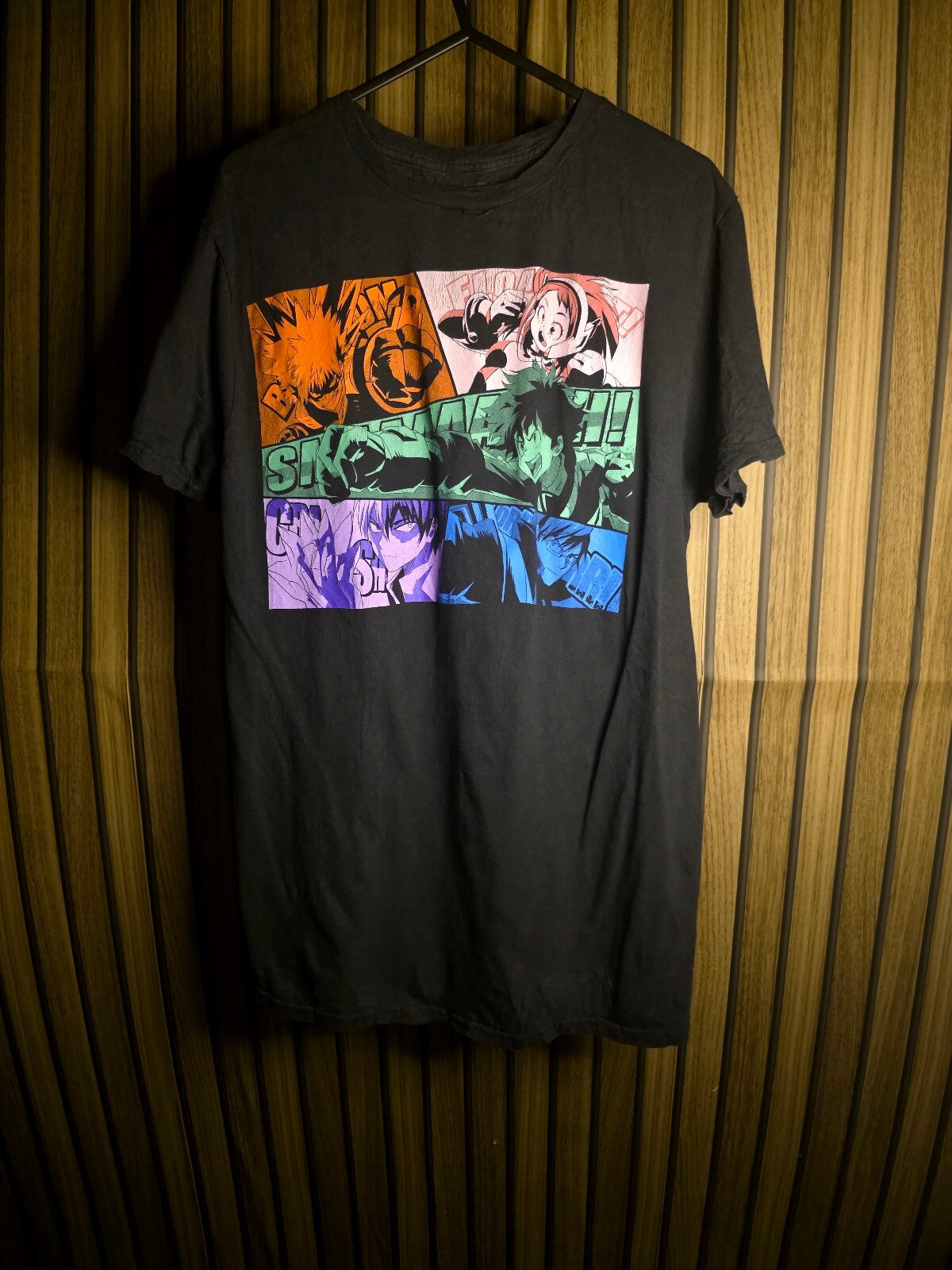 My Hero Academia Collage Graphic T Shirt Black AN944