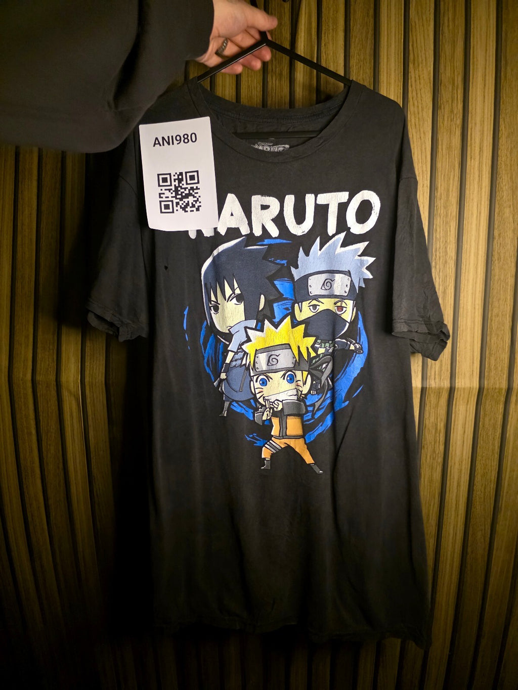 Naruto Team Graphic T Shirt Black AN980