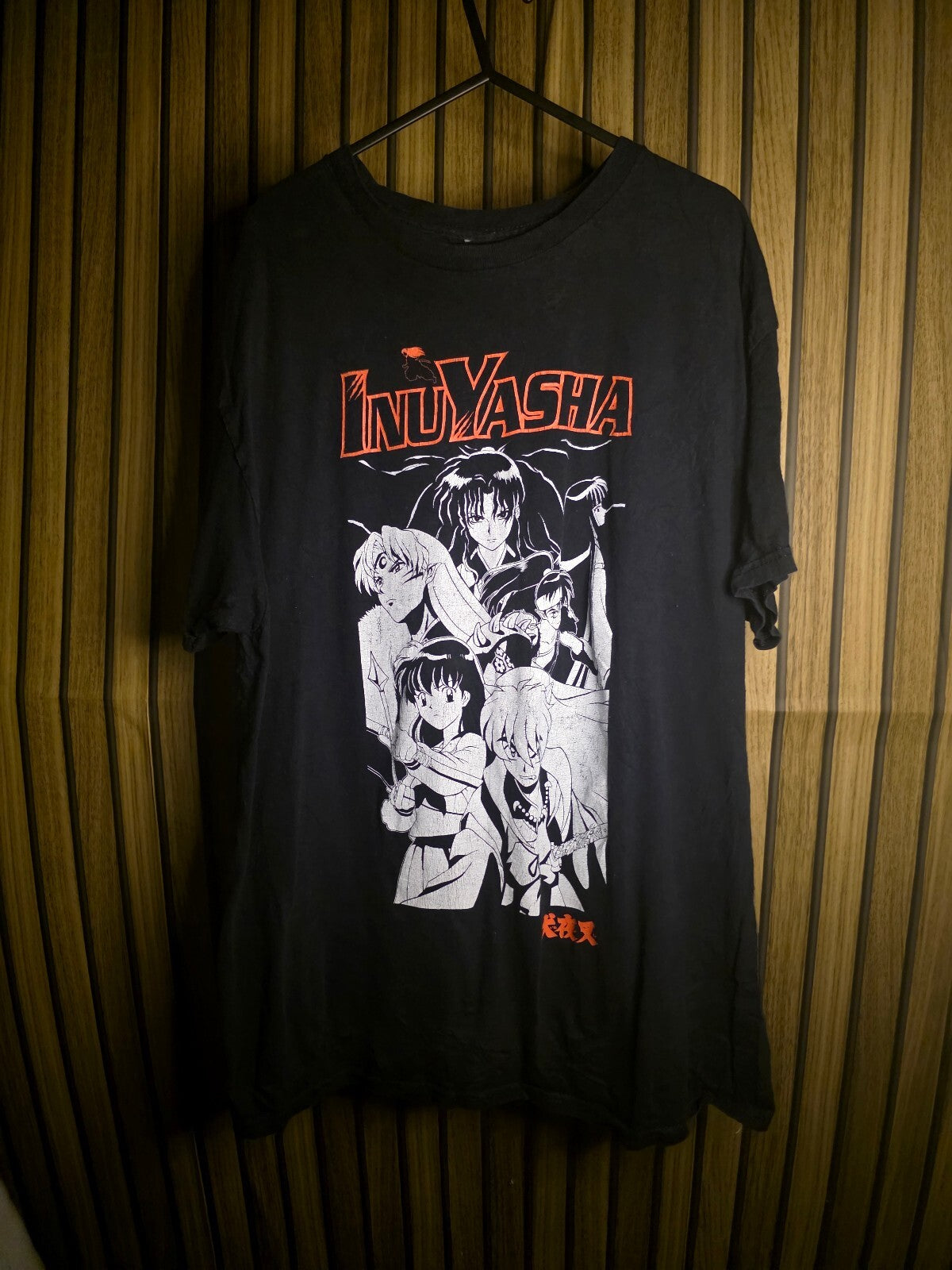 Inuyasha Graphic T Shirt Black 6XL
