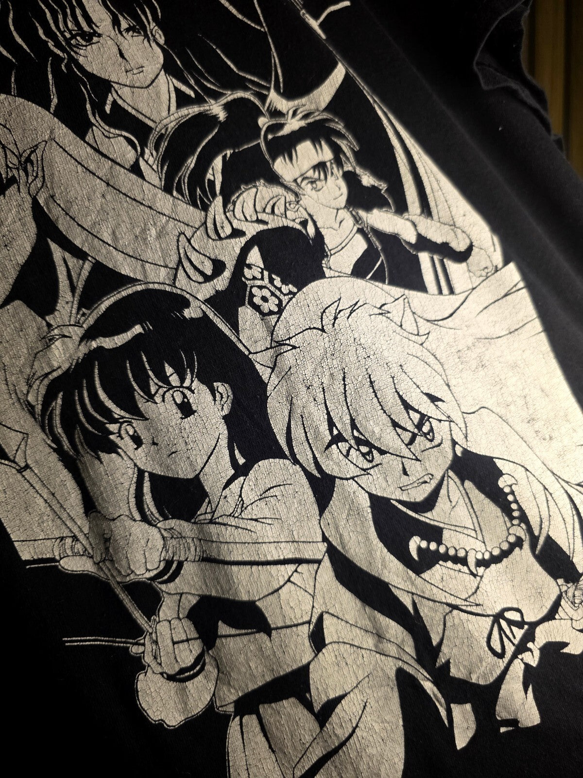 Inuyasha Graphic T Shirt Black 6XL