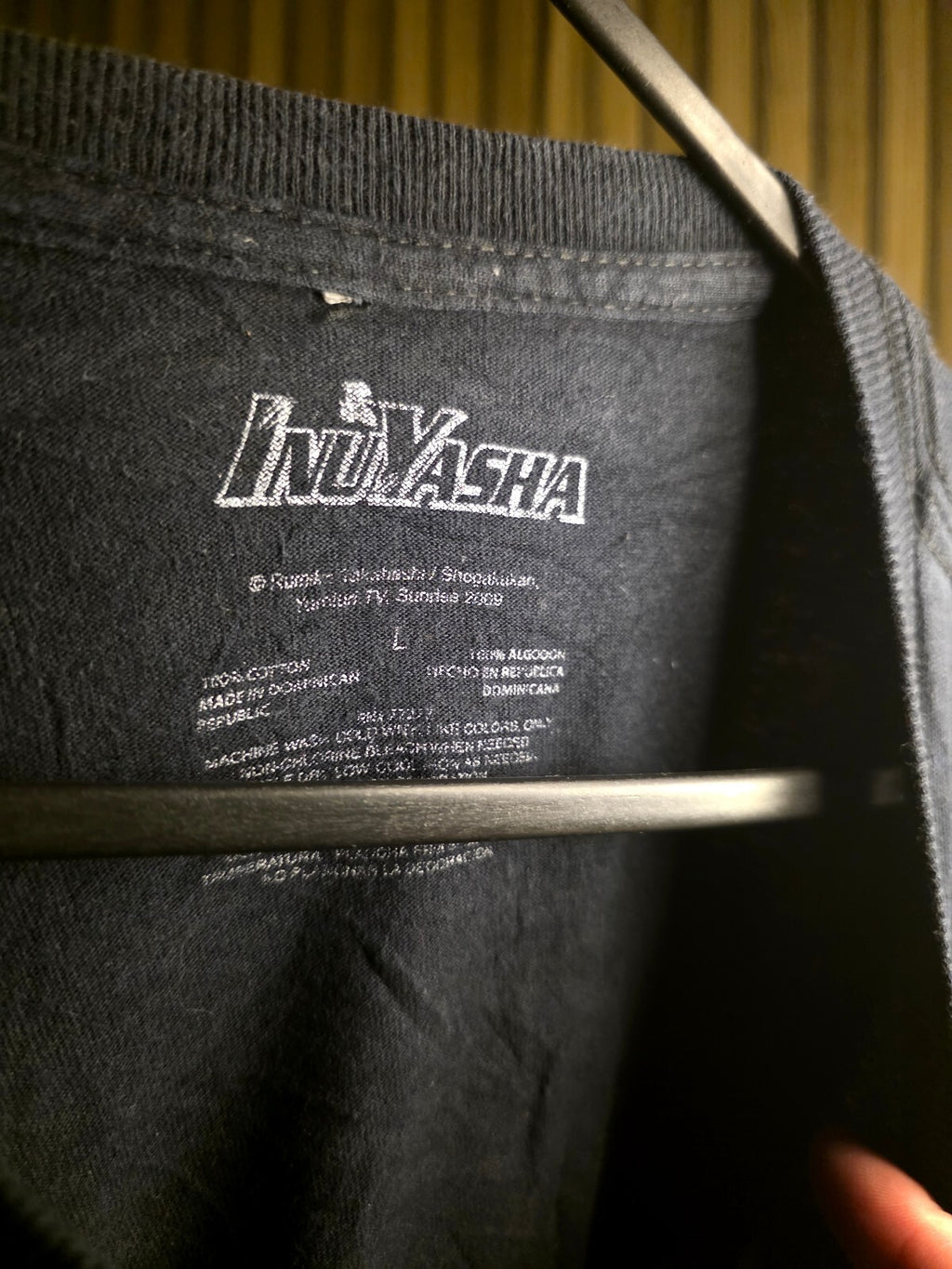 Inuyasha Graphic T Shirt Black 6XL