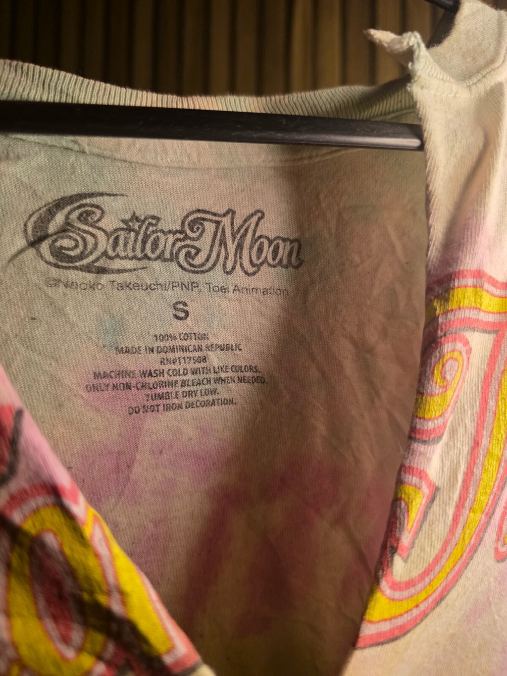 Sailor Moon Tie Dye T Shirt Multicolour S