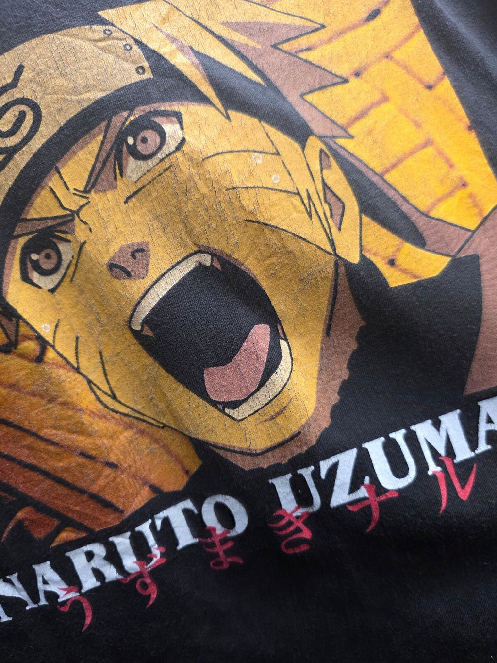 Naruto Uzumaki graphic T shirt black XL ANI1010