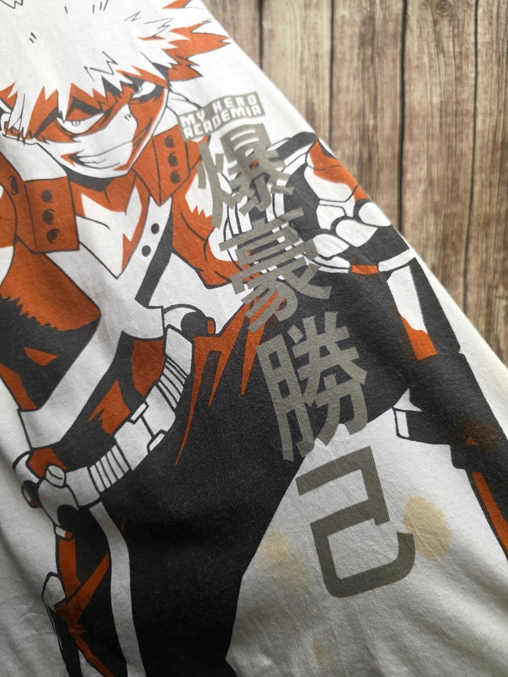 My Hero Academia Bakugo all over print T shirt white ANI1011