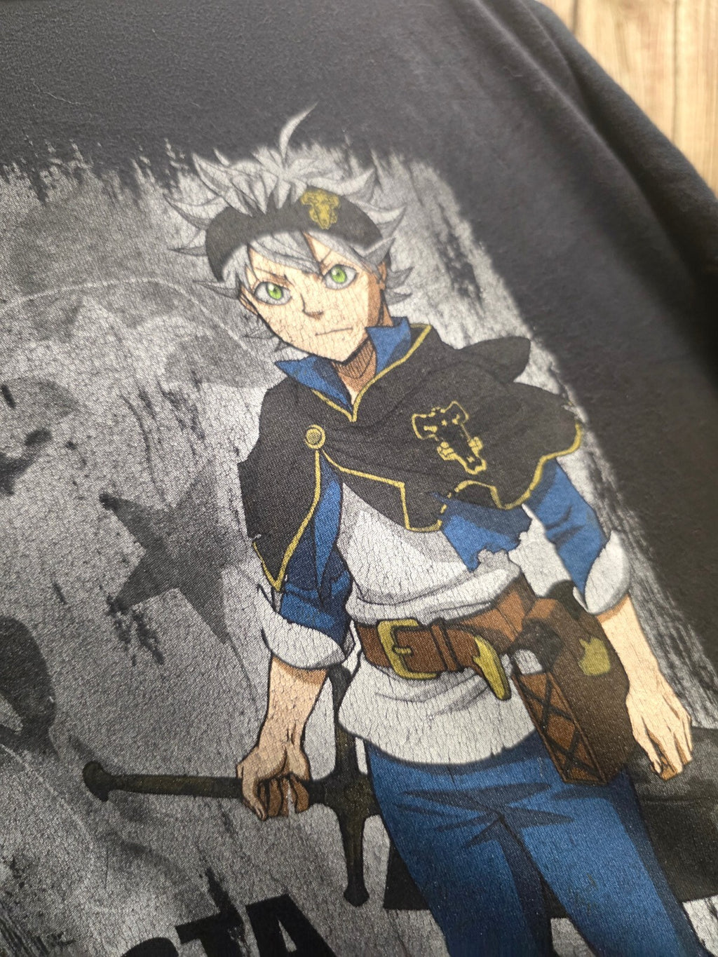 Black Clover Asta graphic T shirt black ANI1012