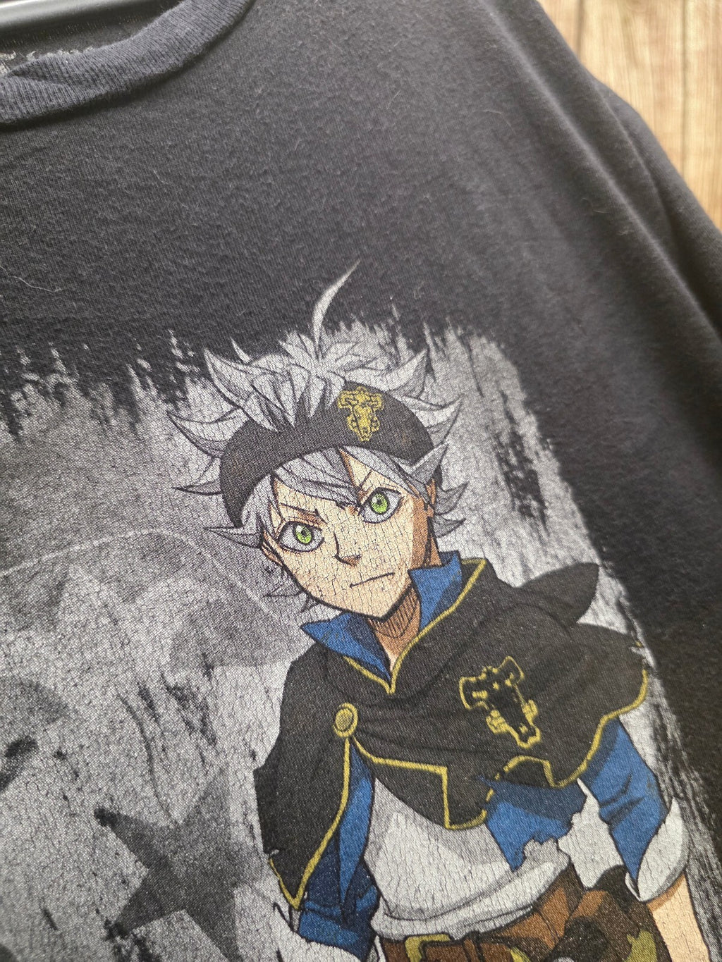 Black Clover Asta graphic T shirt black ANI1012