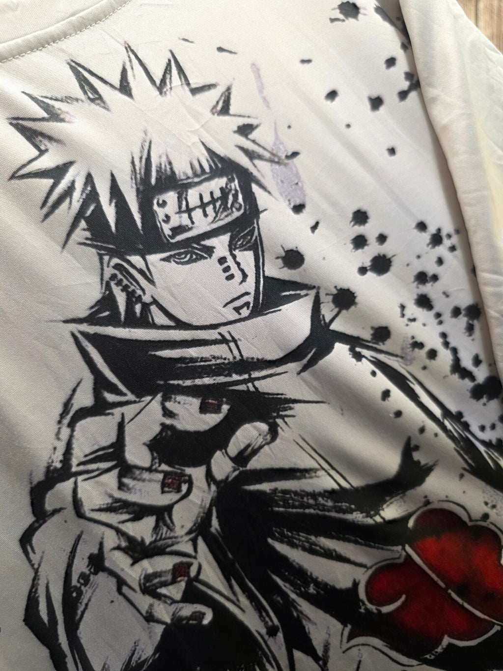 Naruto Akatsuki graphic T shirt white ANI1015