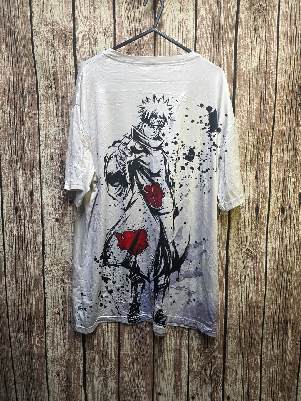 Naruto Akatsuki graphic T shirt white ANI1015