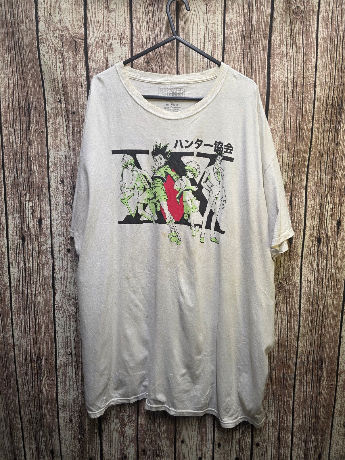 Hunter X Hunter graphic T shirt cream 2XL ANI1016