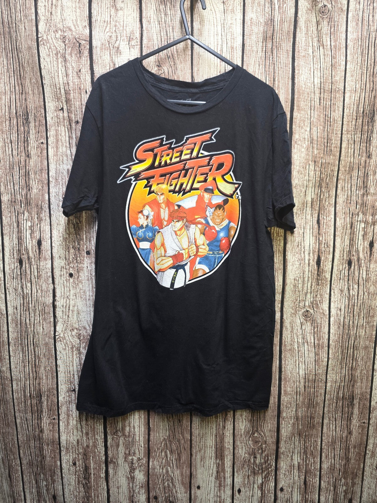 Street Fighter graphic T shirt black M ANI1024