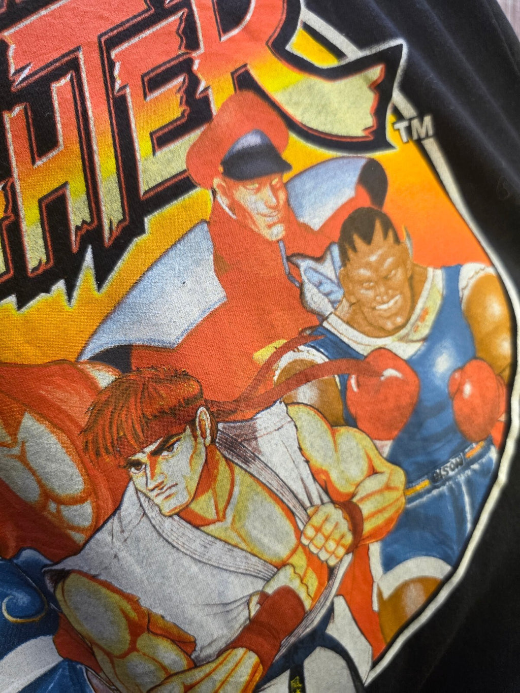 Street Fighter graphic T shirt black M ANI1024