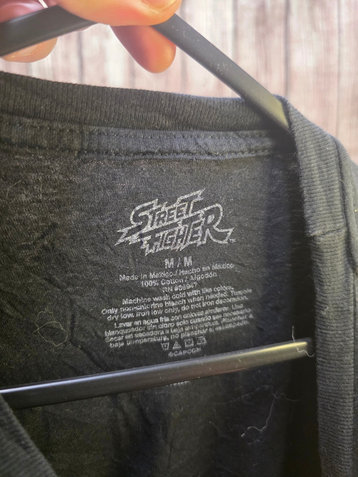Street Fighter graphic T shirt black M ANI1024