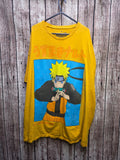 Naruto Shippuden long sleeve graphic T shirt yellow 2X ANI1027