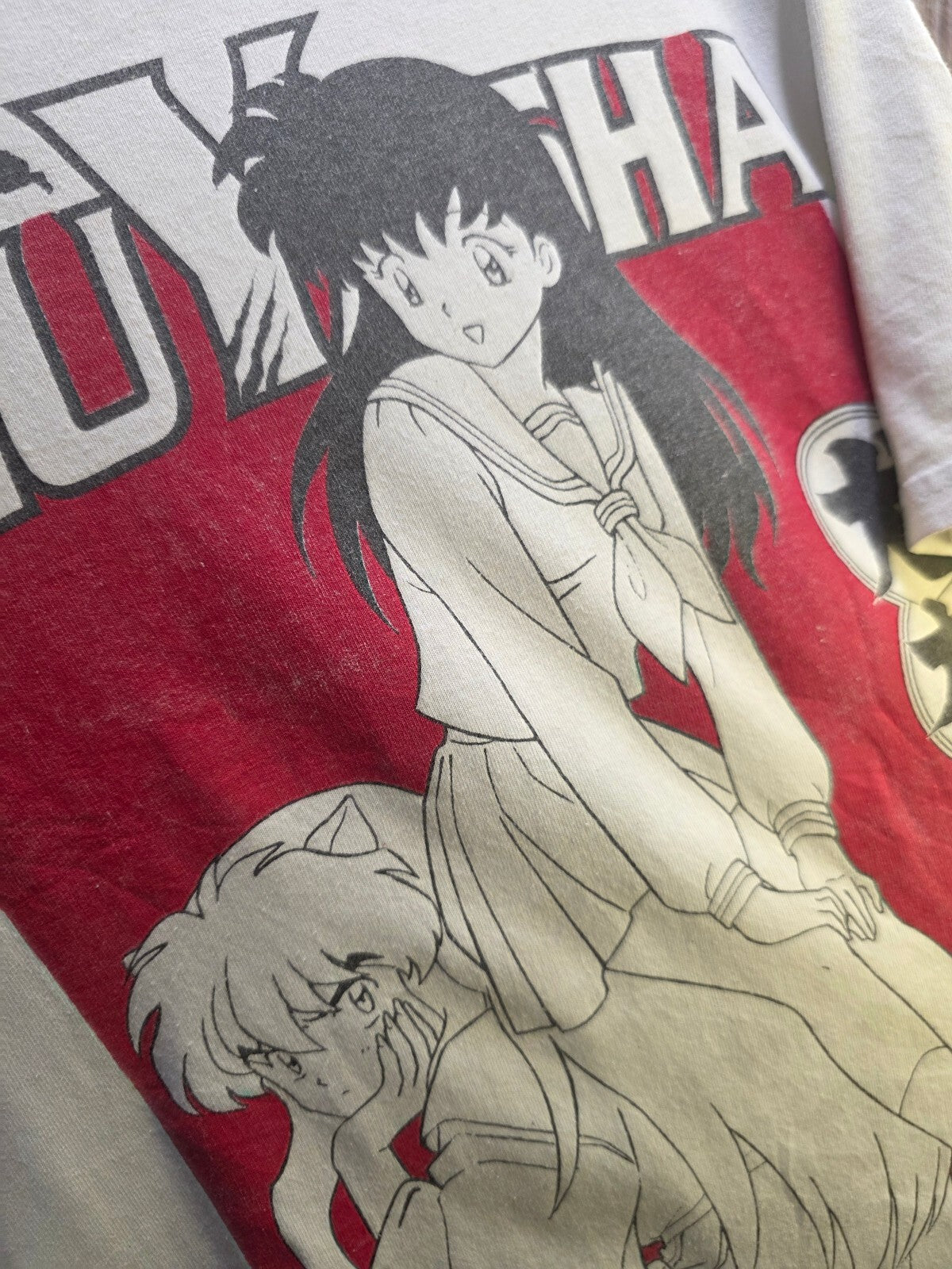 Inuyasha graphic T shirt white M ANI1038