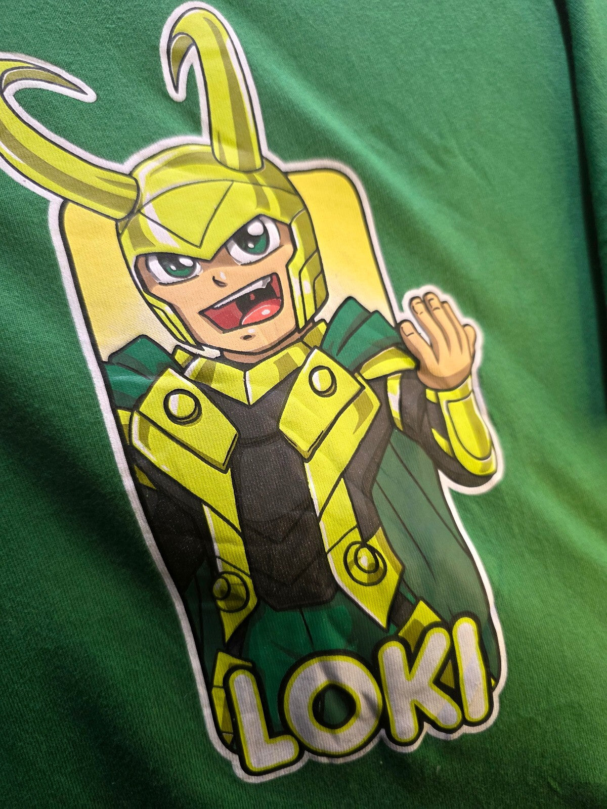 Marvel Loki Graphic T Shirt Green AN1039