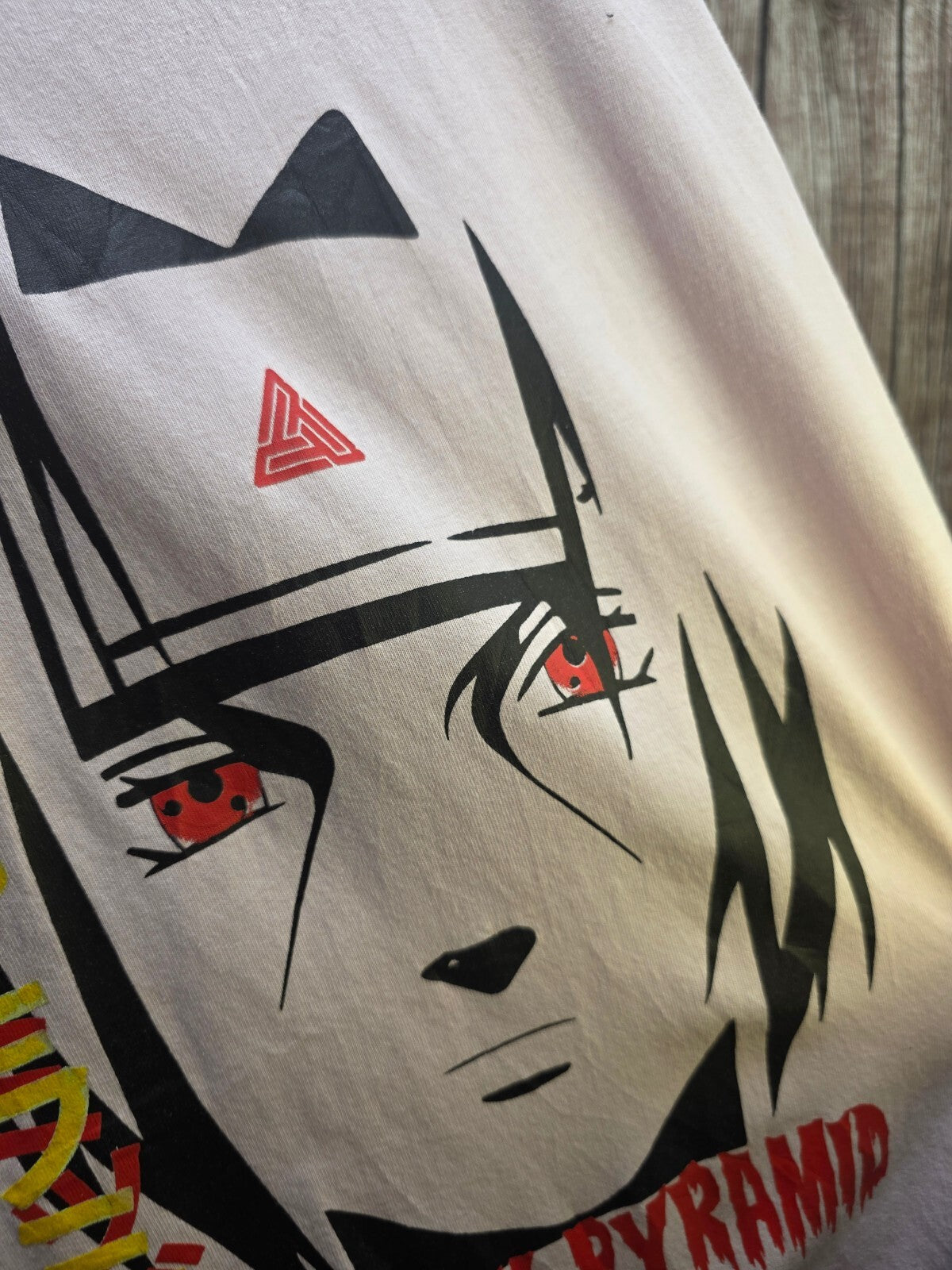 Black Pyramid Itachi Graphic T Shirt Pink AN1050
