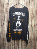 Naruto Ichiraku Ramen Shop Long Sleeve T Shirt Black L AN1055