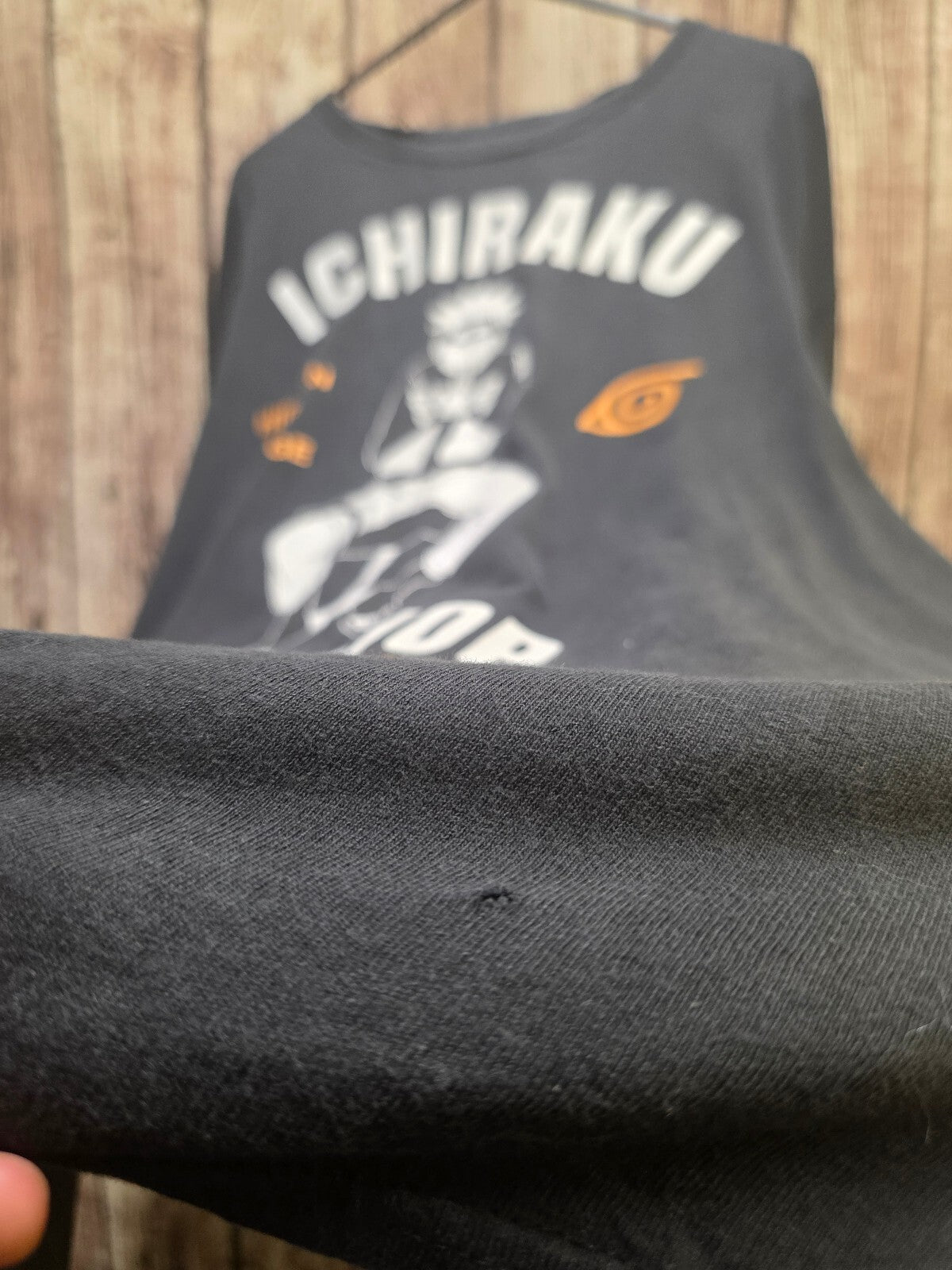 Naruto Ichiraku Ramen Shop Long Sleeve T Shirt Black L AN1055