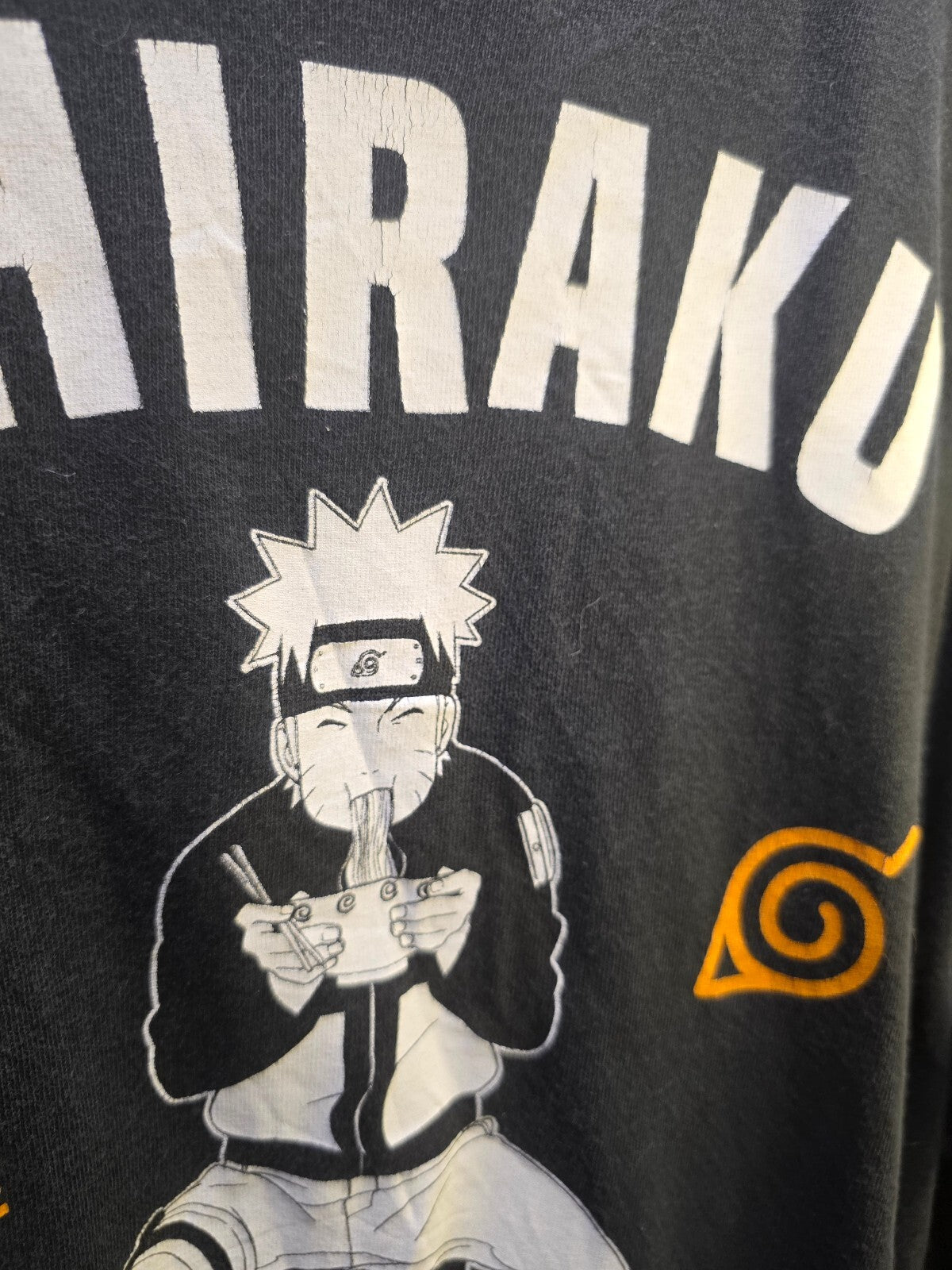 Naruto Ichiraku Ramen Shop Long Sleeve T Shirt Black L AN1055
