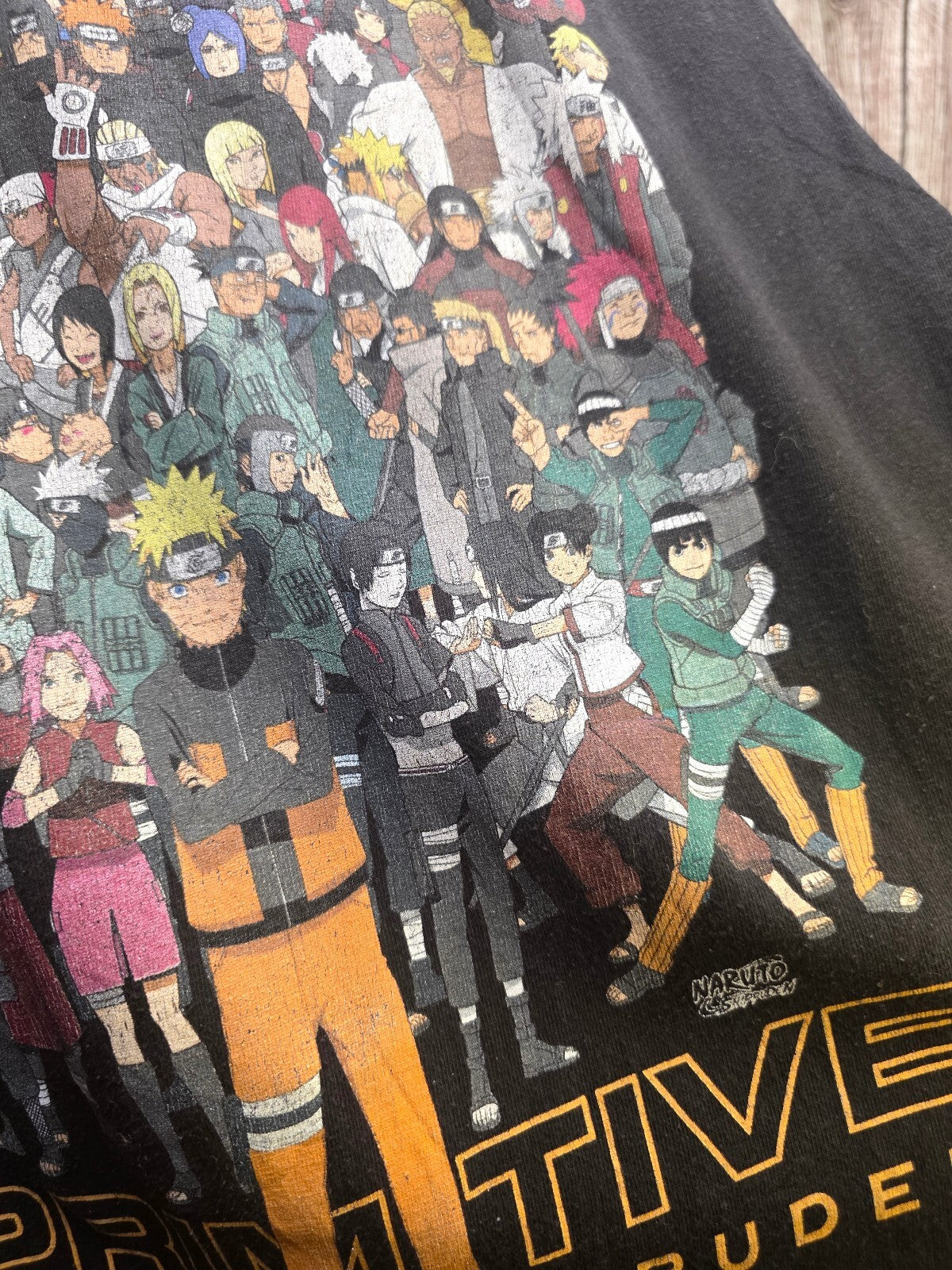 Primitive Naruto Shippuden T Shirt Black S AN1057
