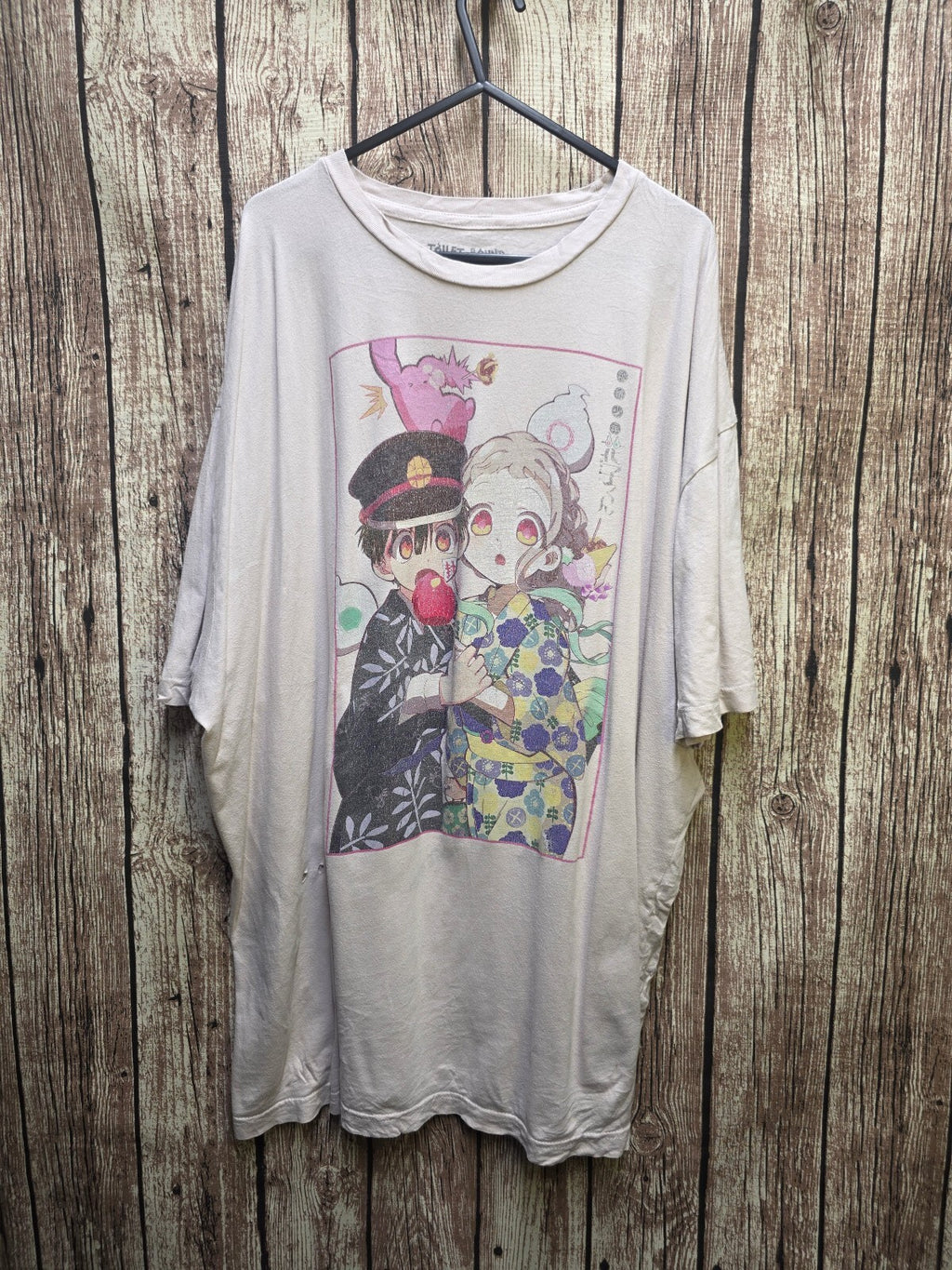 Toilet Bound Hanako Kun Graphic T Shirt Cream XL AN1063