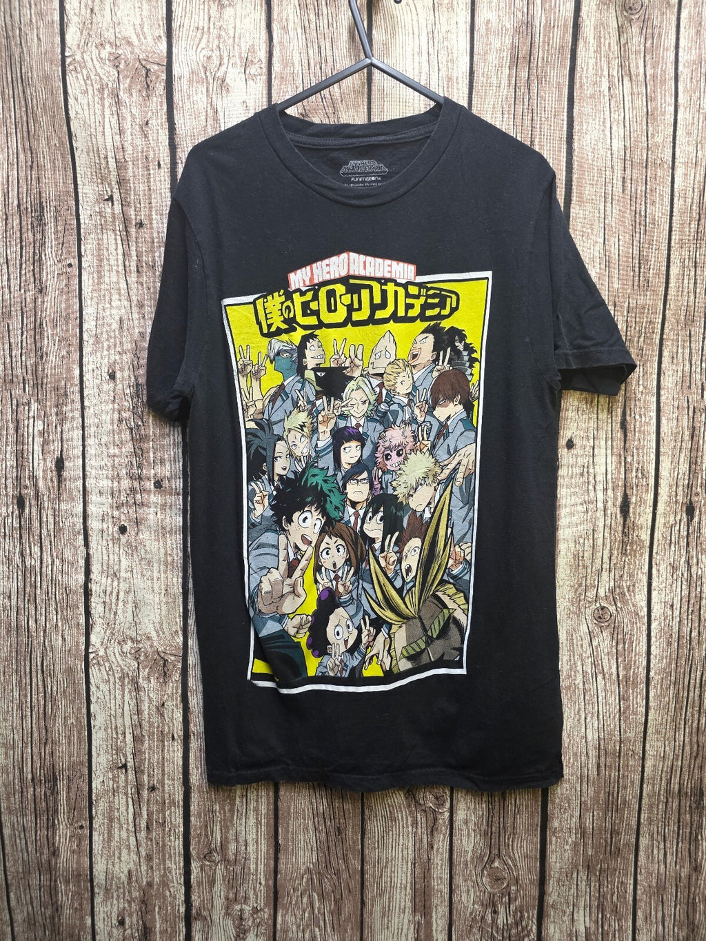 My Hero Academia Character Graphic T Shirt Black AN1074