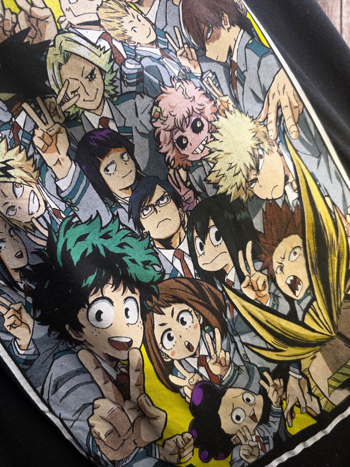 My Hero Academia Character Graphic T Shirt Black AN1074