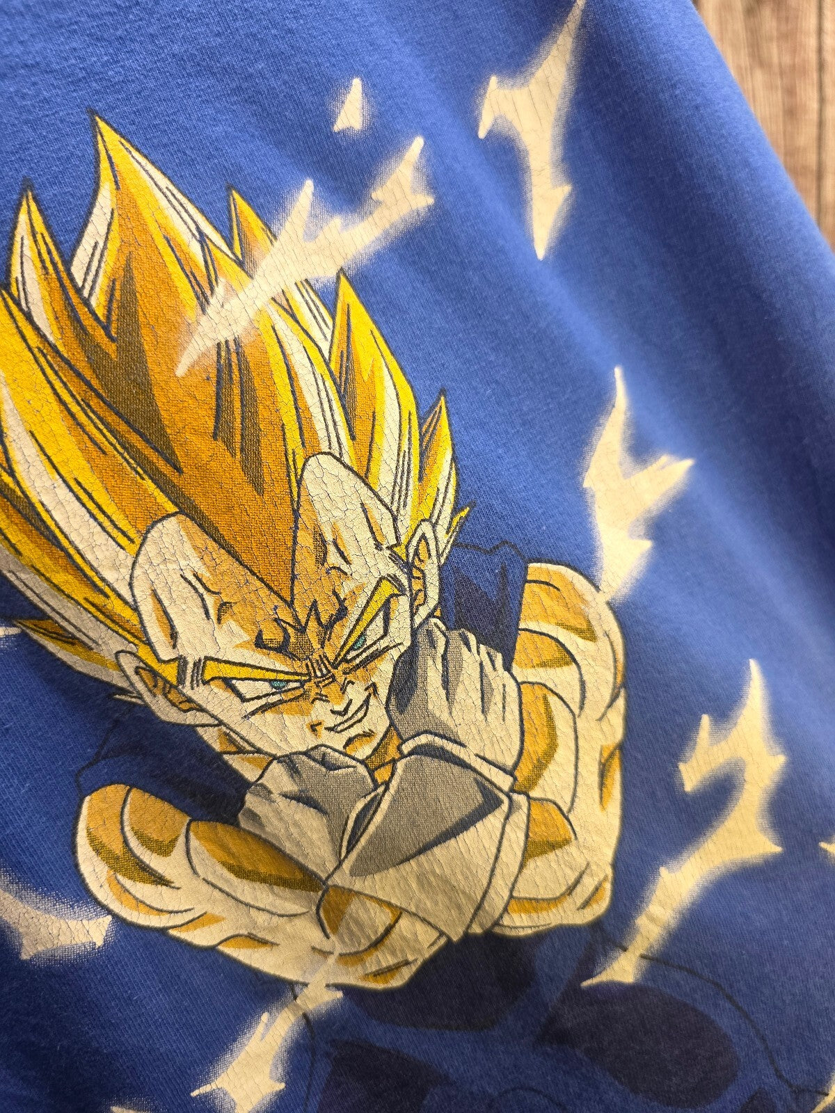 Champion Dragon Ball Z Vegeta Graphic T Shirt Blue AN1076