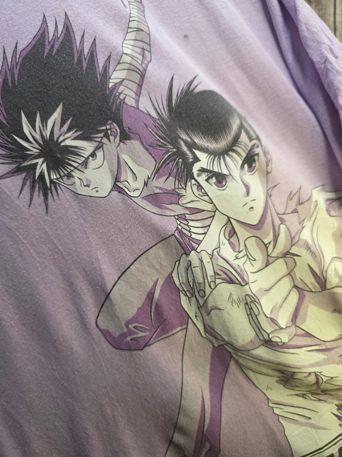 Yu Yu Hakusho Graphic T Shirt Lavender AN1078