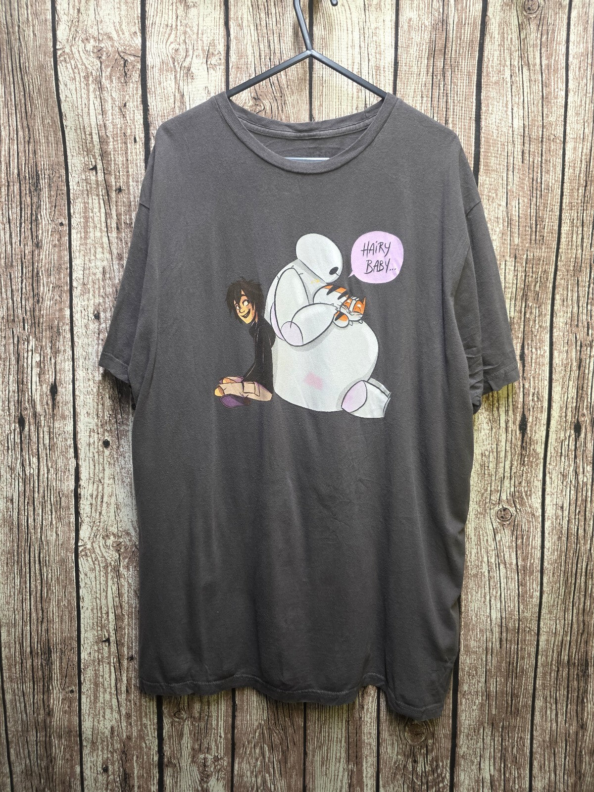 Baymax Graphic T Shirt Grey AN1082