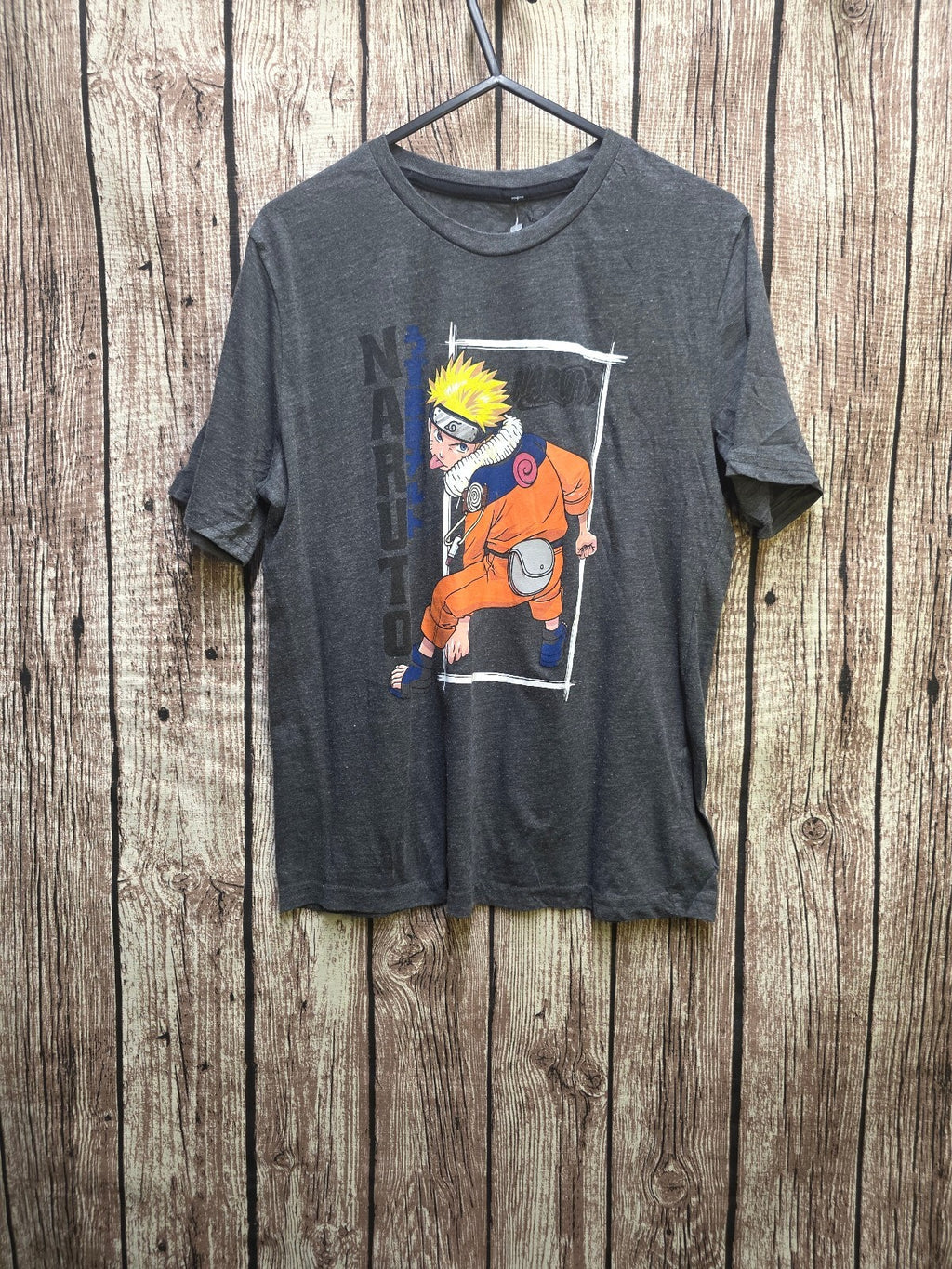 Naruto Graphic T Shirt Grey AN1083