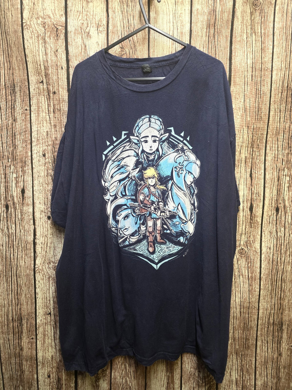 The Legend of Zelda Link Long Sleeve T Shirt Navy M AN1088