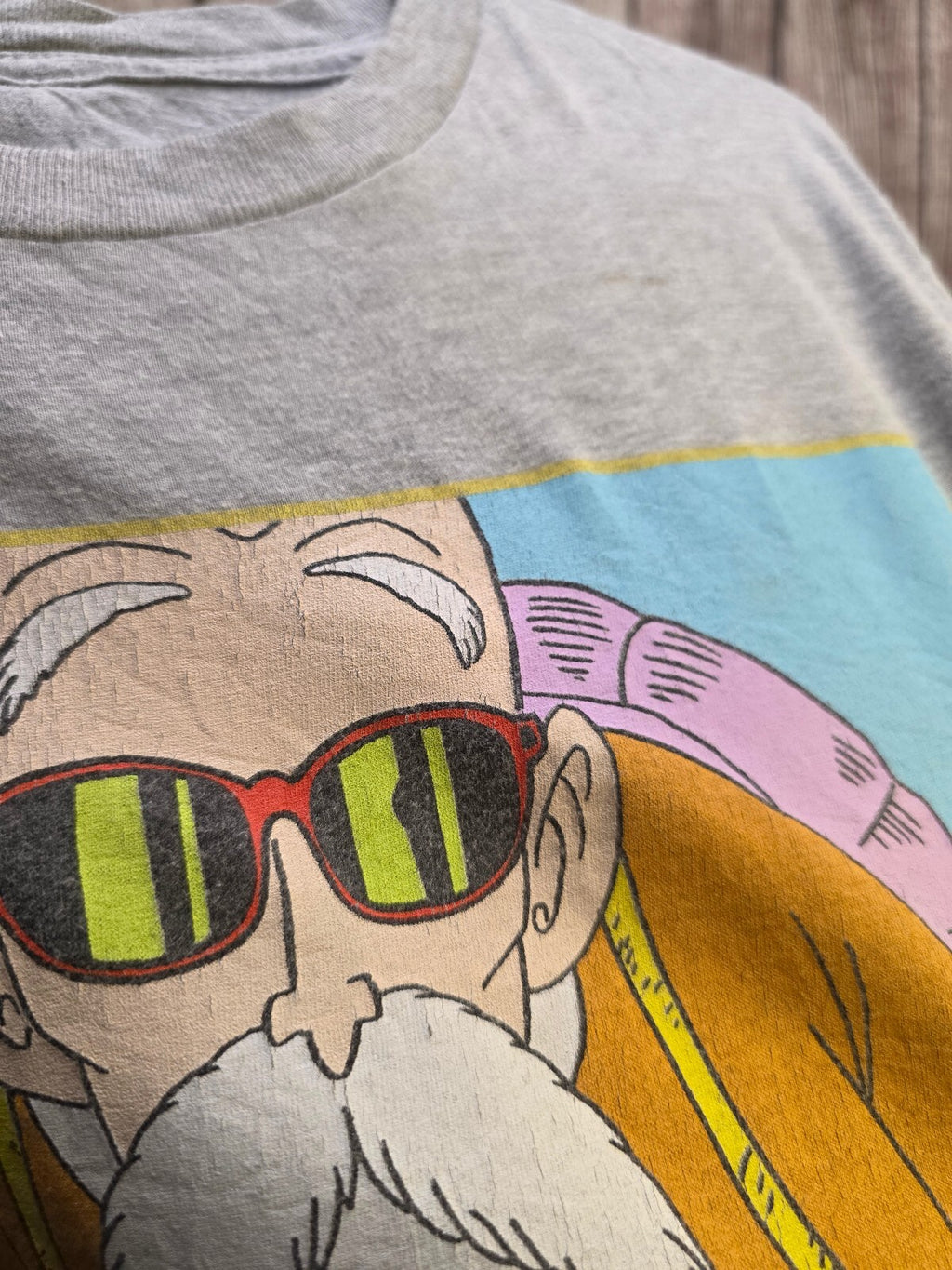 Dragon Ball Z Master Roshi Graphic T Shirt Grey AN1089