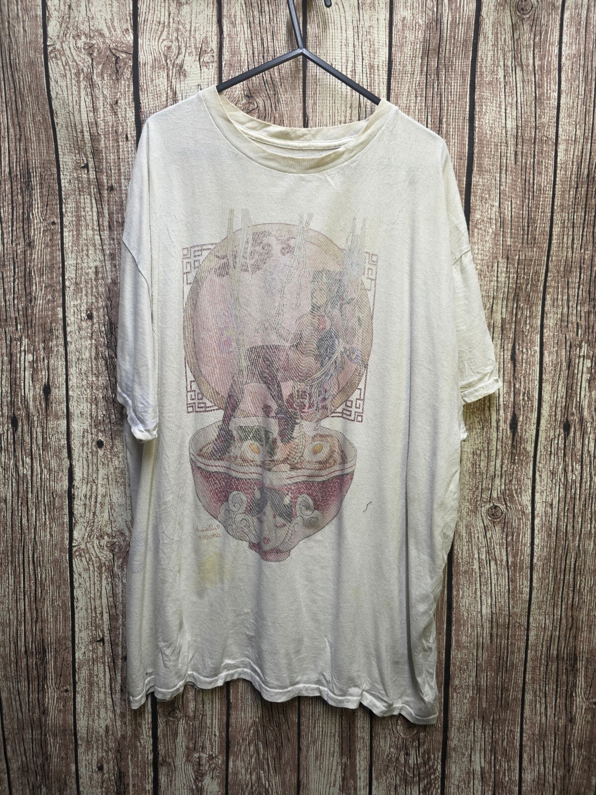 Artistry Anime Graphic T Shirt Cream AN1091